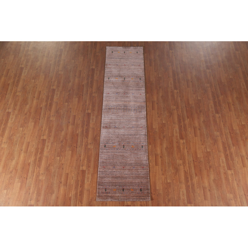 Handmade Wool Gabbeh Oriental Runner Rug 3x10
