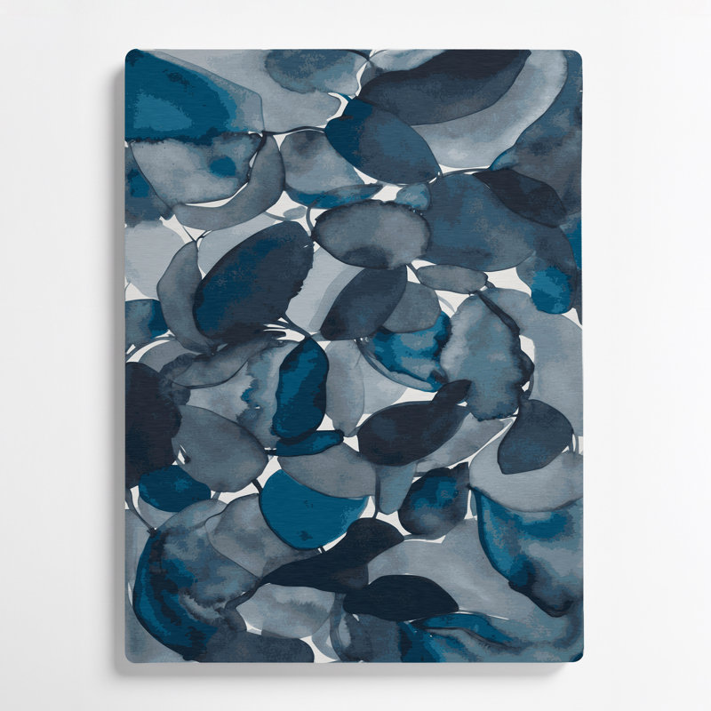 Aquarelle abstraite, art mural en métal gris 14, H 12 po x l 18 po