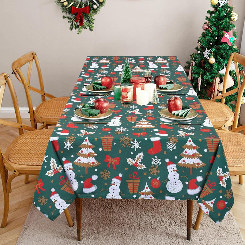 Nappe lavable en polyester résistante à l'eau avec nappe, P 52 po x L 72 po