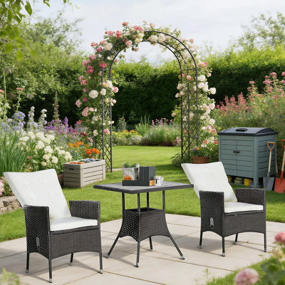 3-Piece Reclining Patio Bistro Set