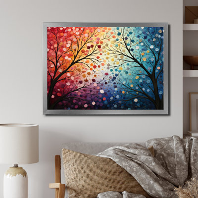 " Colorful Wreath Field Pointillism Dot "