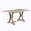Ensemble de table de salle à manger avec table à tréteaux rectangulaire et banc de chaises rembourré-546784372