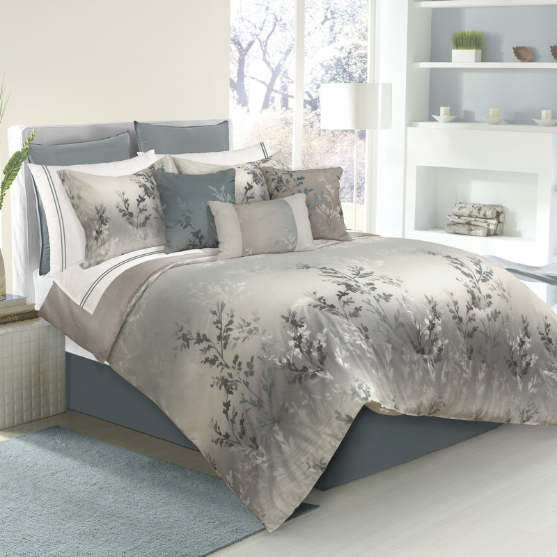 Riviera Green Microfiber Farmhouse / Country Comforter Set, Twin Comforter + 4 Additional Pieces