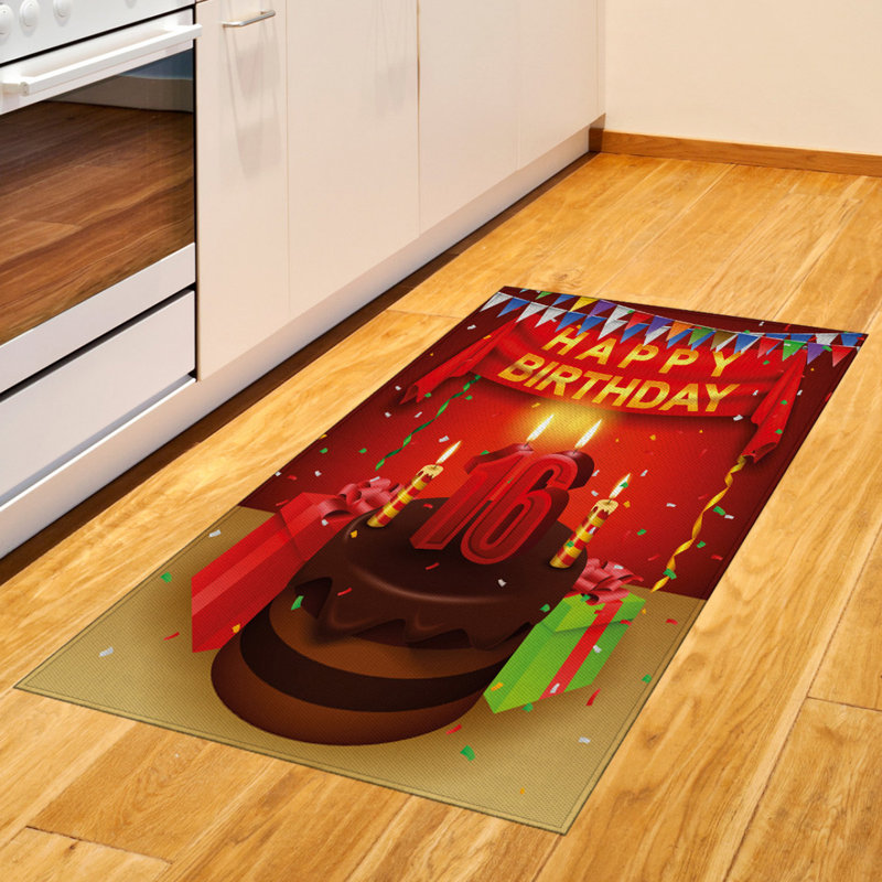 Tapis décoratif en fibres à haute densité Fun Fun, Rectangle 2 pi 7 po x 5 pi