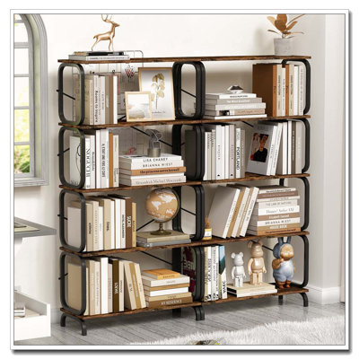5-Tier Industrial Bookshelf
