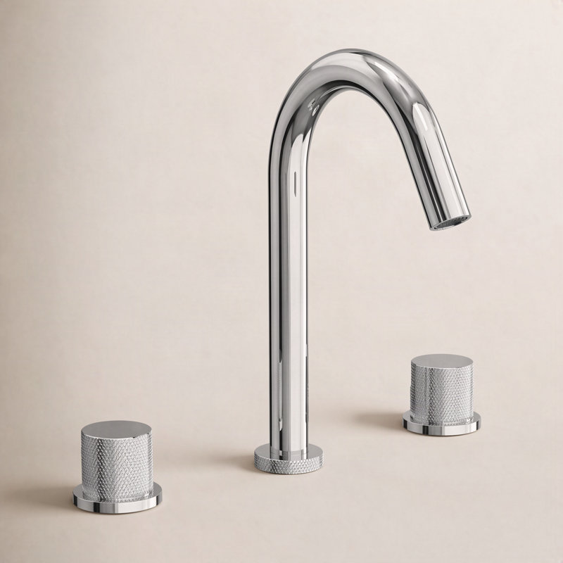 Robinet de salle de bain surdimensionné, robinet de lavabo de salle de bain 3 trous avec bonde, Chrome