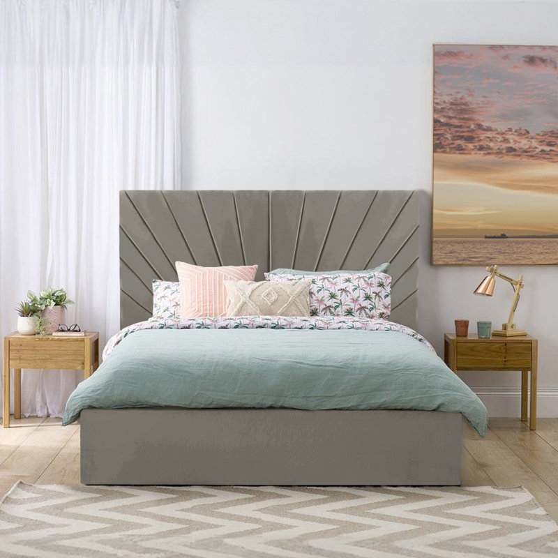 Addilee Upholstered Bed, Grey, Single (3')