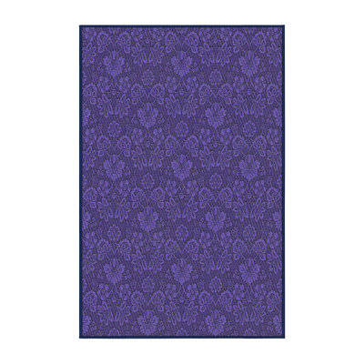 Tapis de zone mauve à motifs Opheim