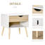 50cm W Bedside Table