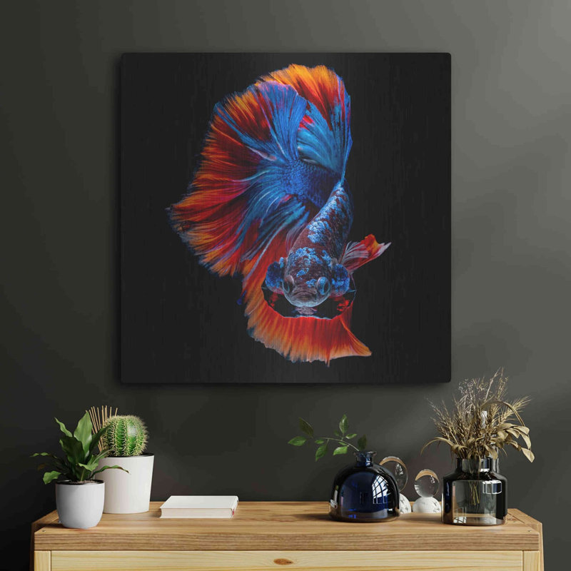 «Flamenco Fighter» par Epic Portfolio, art mural en métal, H 24 po x l 24 po