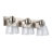 3 - Light Vanity Light - Pewter - Clear Glass-255306975