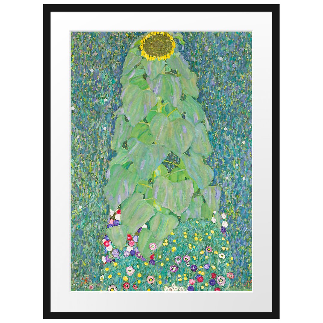 Gerahmter Kunstdruck The Sunflower von Gustav Klimt