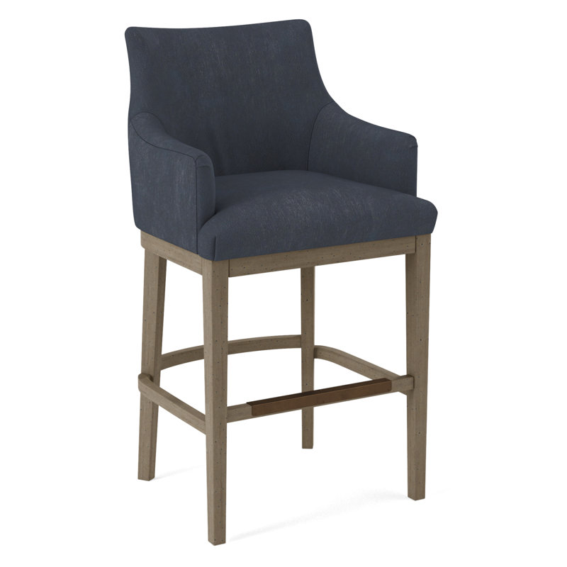 Upholstered Stool, Applause Float The Boat, Pecan