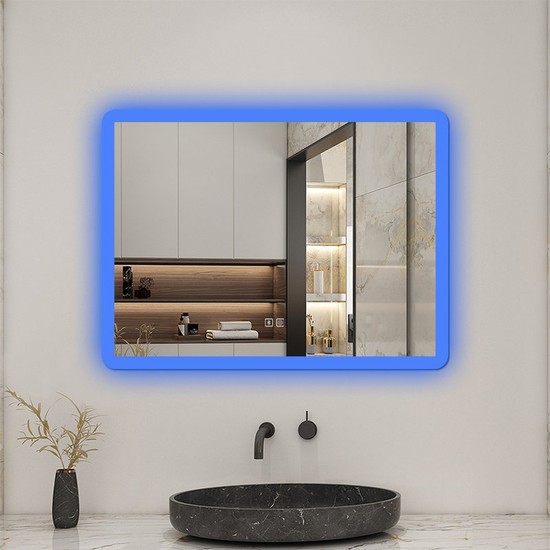 Rectangle Wall Mirror Set, 60 cm H x 80 cm W