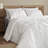 Bedsure Twin/Twin-XL Burgundy Pintuck Bed-in-a-Bag - Pure White Pinch Pleat Comforter Set with Sheets, Pillowcases & Shams for Dorm Room(Set of 5)-110327224-128876092