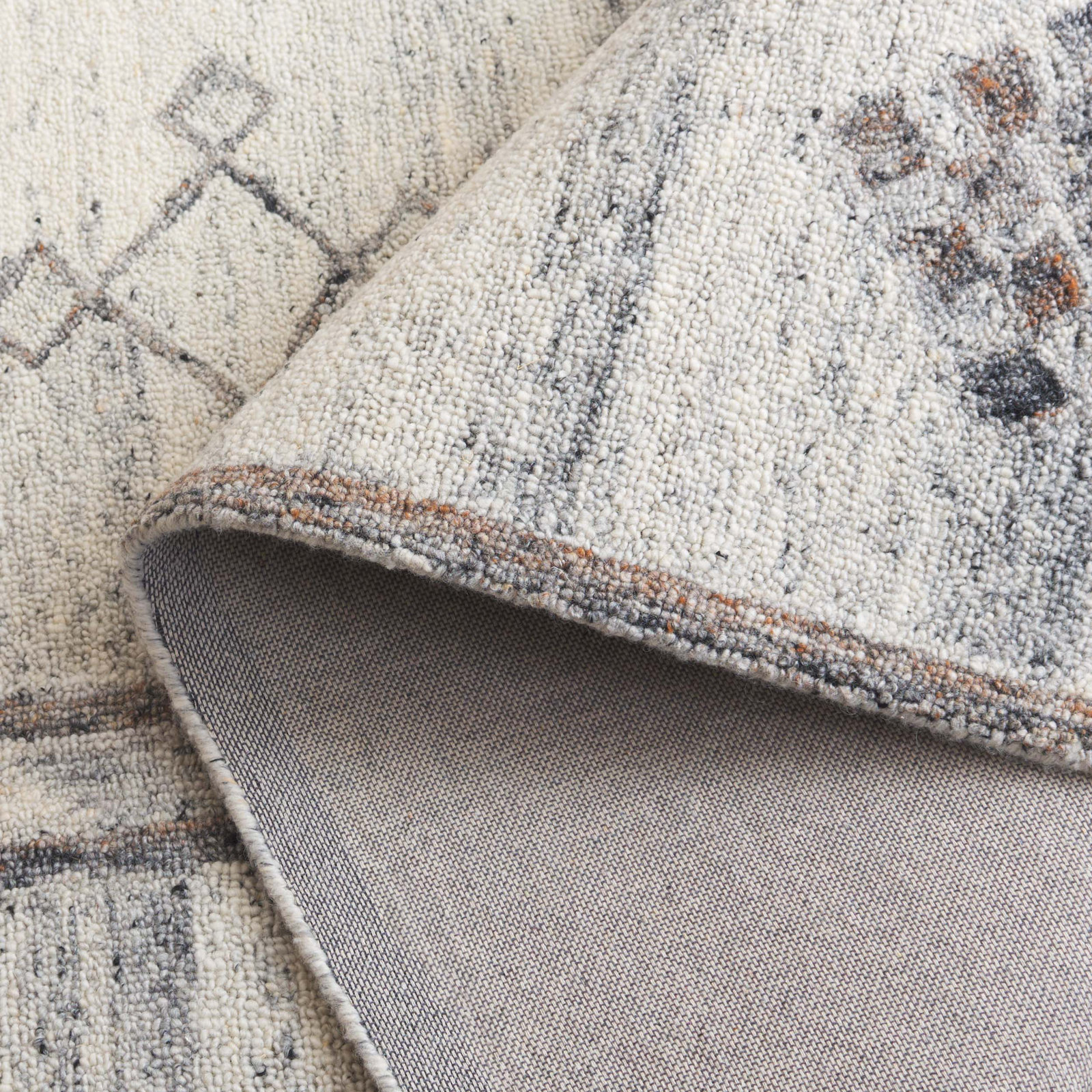 Jax Gray Hand-Woven Flatweave Wool Rug, Runner 2'3" x 9'
