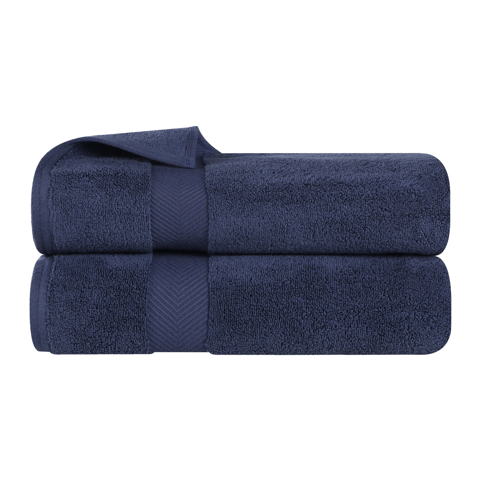 Hamachi 6-Piece Cotton Towel Set, Midnight Blue, Bath Towels - 2 Pack