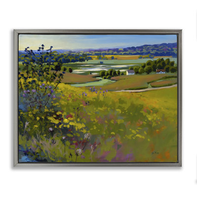  Art mural sur toile flottante avec vue sur les maisons de campagne par sri Rao