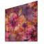 Pétales d'hibiscus orange mauve sur bois-843018042