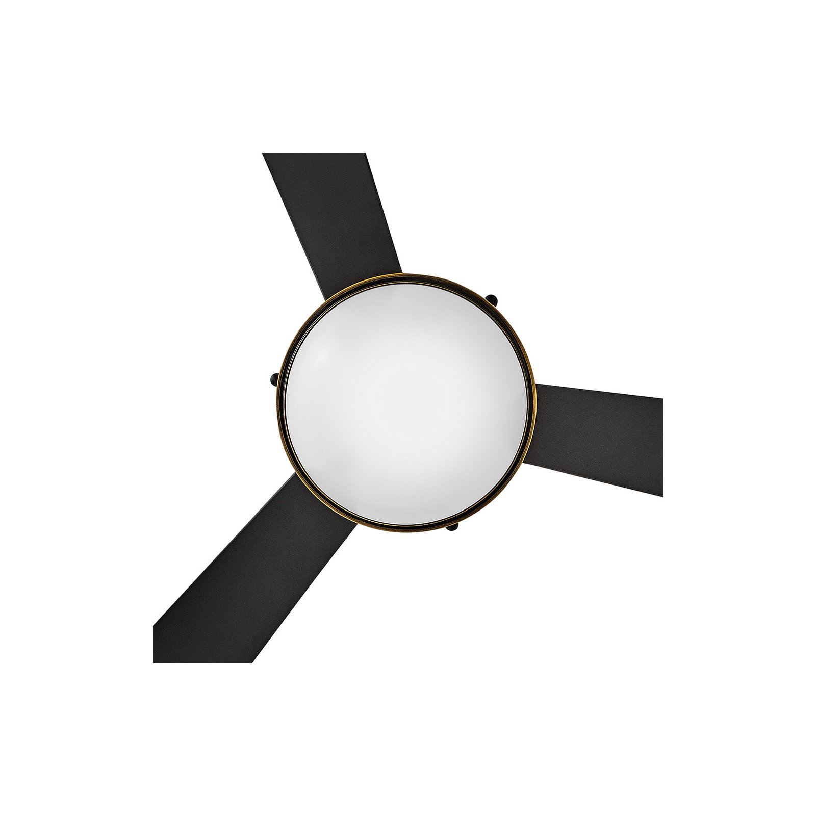 Cascade 62'' 3 Blade Ceiling Fan with LED Light Kit, Matte Black/Gold