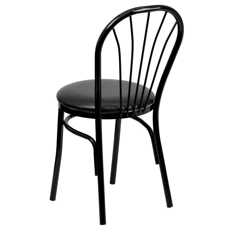 Fauteuil en vinyle Prompton, Noir