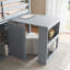 Twin Loft Bed With Storage Cabinet, Drawer And Shelf Cabinet And Pulling-Out Desk-1561335491