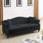 [Vidéo] Canapé Chesterfield de 79 po en velours noir pour le salon-390619785