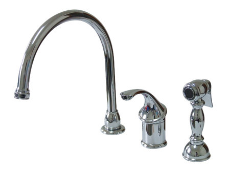 Distributeur d’eau chaud & froid, Finition en chrome poli