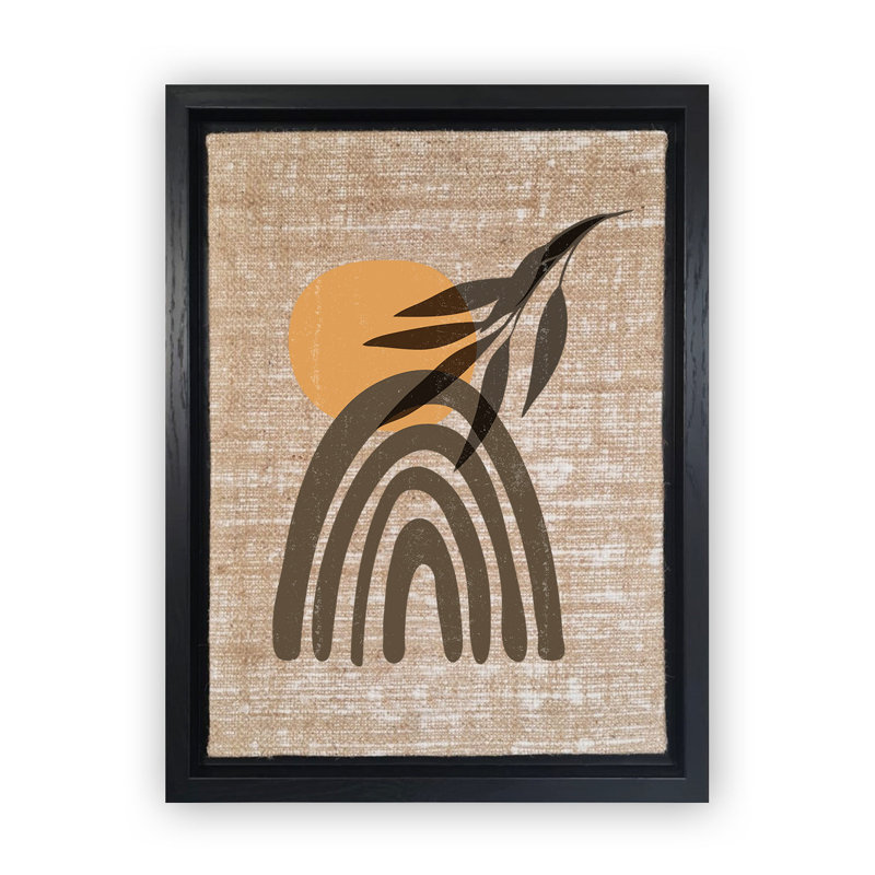 Decorative Canvas Painting, 26" H x 18.1" W, Black