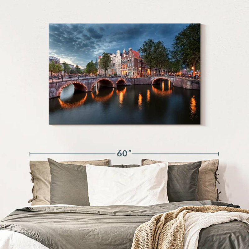 Ponts de Amsterdam, H 32 po x l 48 po