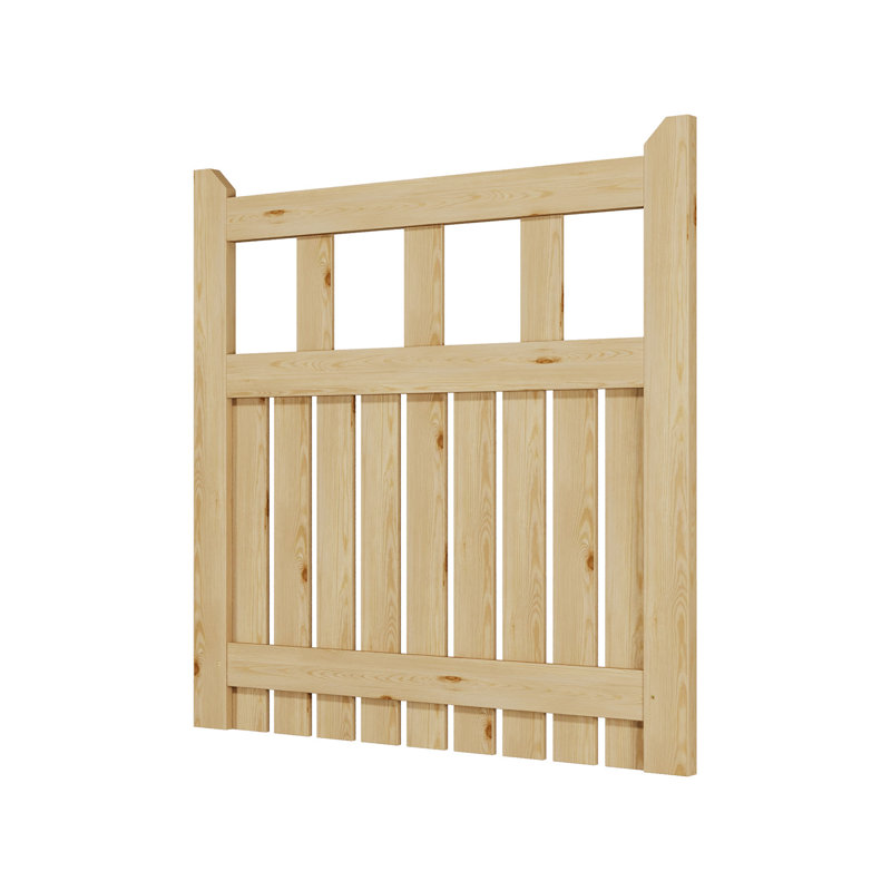 Bargman Wood Gate, 7.6 ft. H x 7.6 ft. W