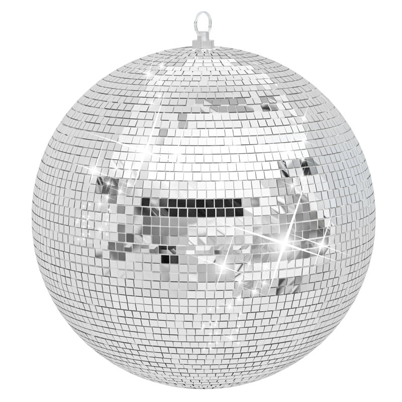 Boule à facettes décorative 12 pouces, H 11,81 po x l 11,81 po x P 11,81 po