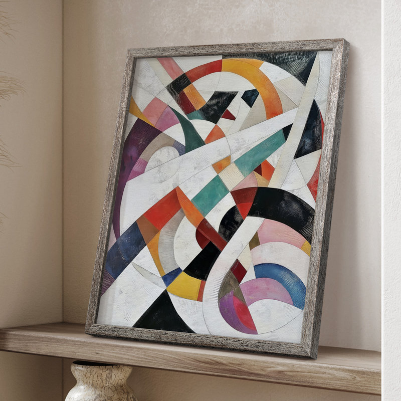 ABSTRACT Series LXVII, reproduction encadrée - bois massif, H 21 po x l 17 po