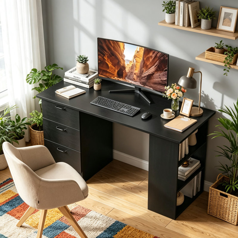 MDF Computer Desk, Grey