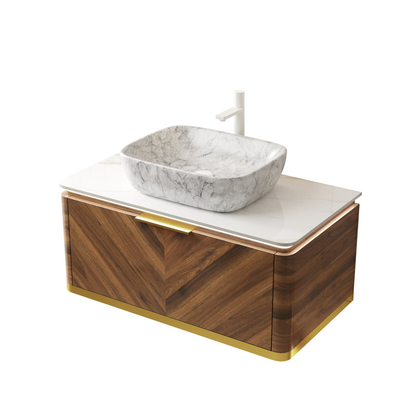 Meuble-lavabo flottant et lavabo en contreplaqué Elegance Modern Homes
