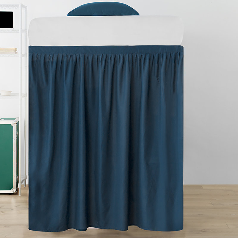 Tailored Wrap Around Bed Skirt, Nightfall Navy
