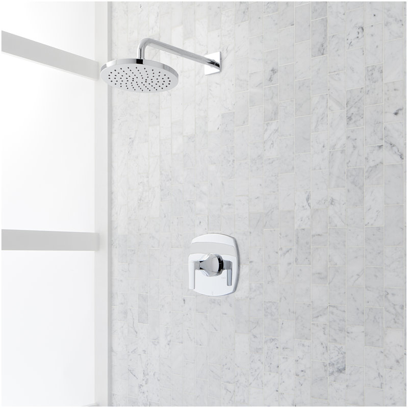 Sefina Pressure Balance Shower System - Chrome, Chrome