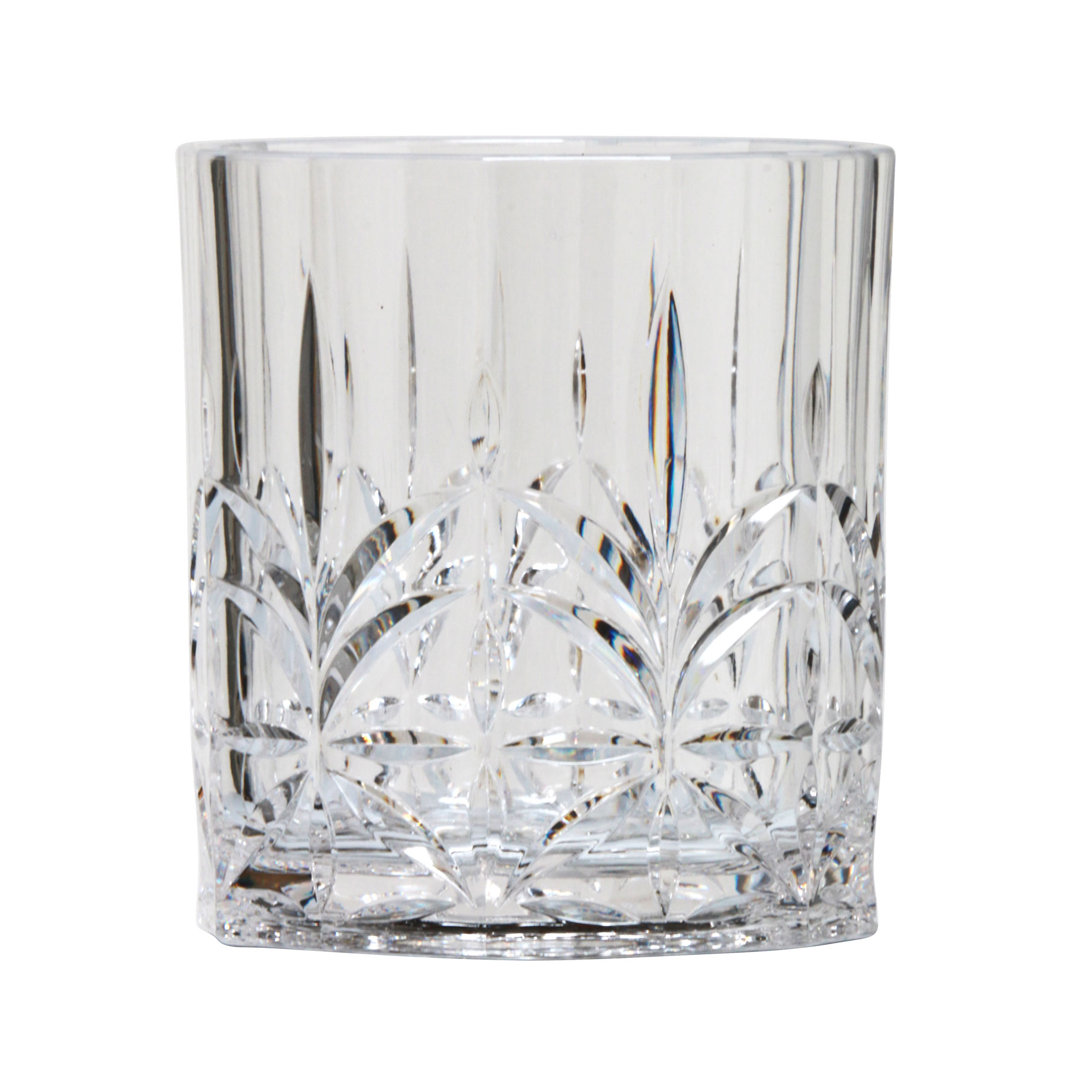 Banda 14oz. Acrylic Whiskey Glass Set (Set of 4) Charlton Home®