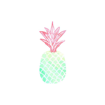 Pineapple Solo - Wrapped Canvas Graphic Art