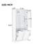 Armoire de rangement Manolica avec portes et tiroirs, panier à linge inclinable, plusieurs espaces de rangement, style autoportant, tablette ouverte, tablette réglable-86089672