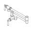 Moen Traditional Wall Mount Swing Arm Folding Pot Filler Kitchen Faucet-1330837038