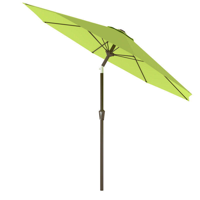  Parasol de marché avec manivelle, Sarcelle