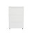 White 5-Drawer Dresser With Wheels & Handles