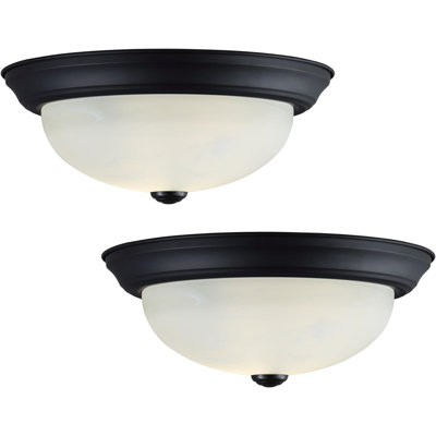 Sosna Glass Flush Mount