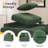 41‘’W Corduroy Chaise Lounge Sofa Upholstered Oversized Chair with Ottoman-1785721112