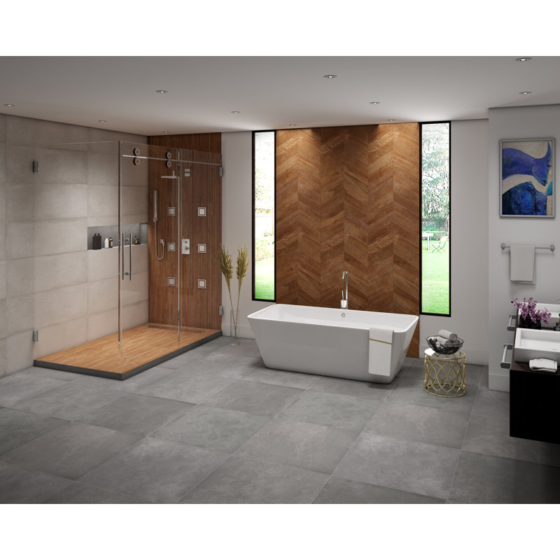 Carreau de porcelaine 24 po x 47 po, Noix
