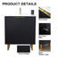 Ensemble de meuble-lavabo simple moderne 30 po noir