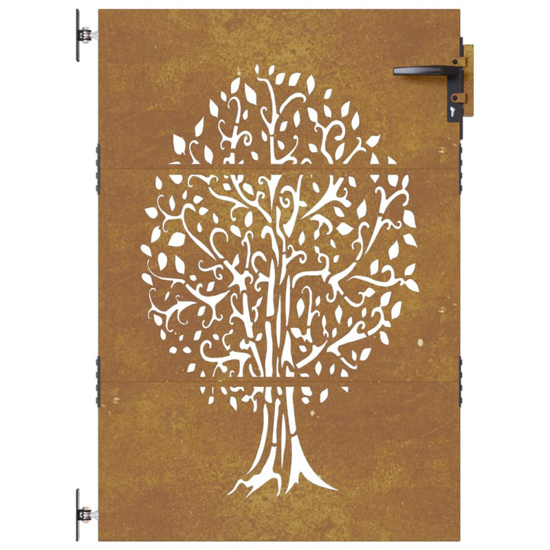 Quasqueton Metal Gate, Brown, 125cm H x 85cm W