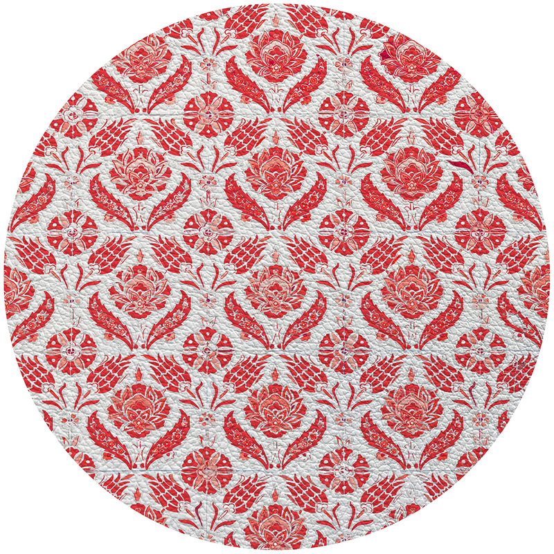 Tulipia 16'' Vinyl Placemat, Red