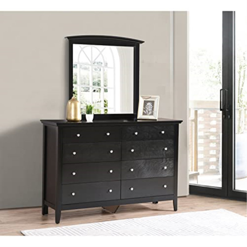 Hammond Coastal Dresser Mirror, Black